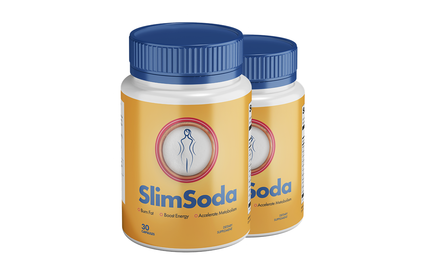 SlimSoda natural formula, 2 bottles